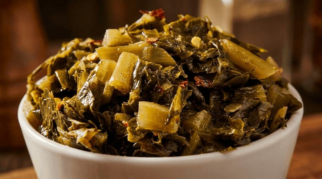 Glory Foods Collard Greens.