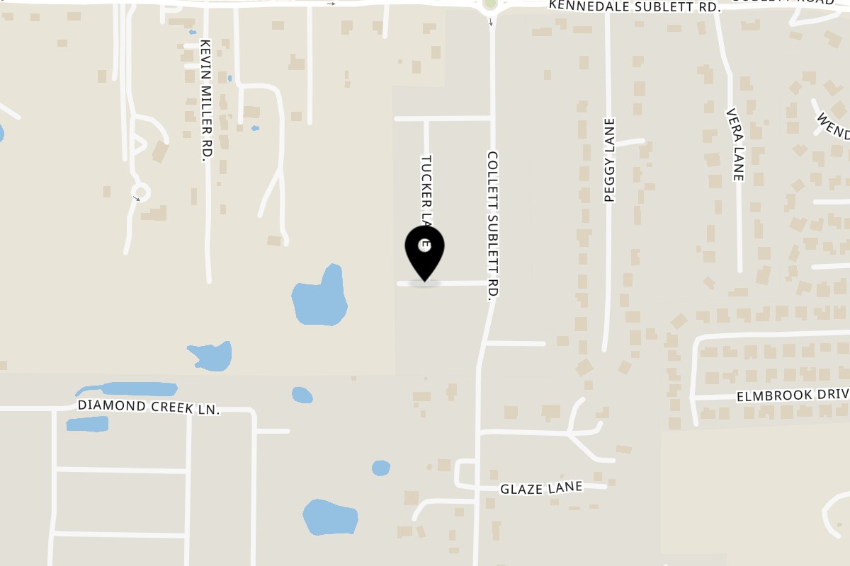 Map showing the location of Williams Fried Chicken McLellan Court on 1701 McLellan Ct in Kennedale