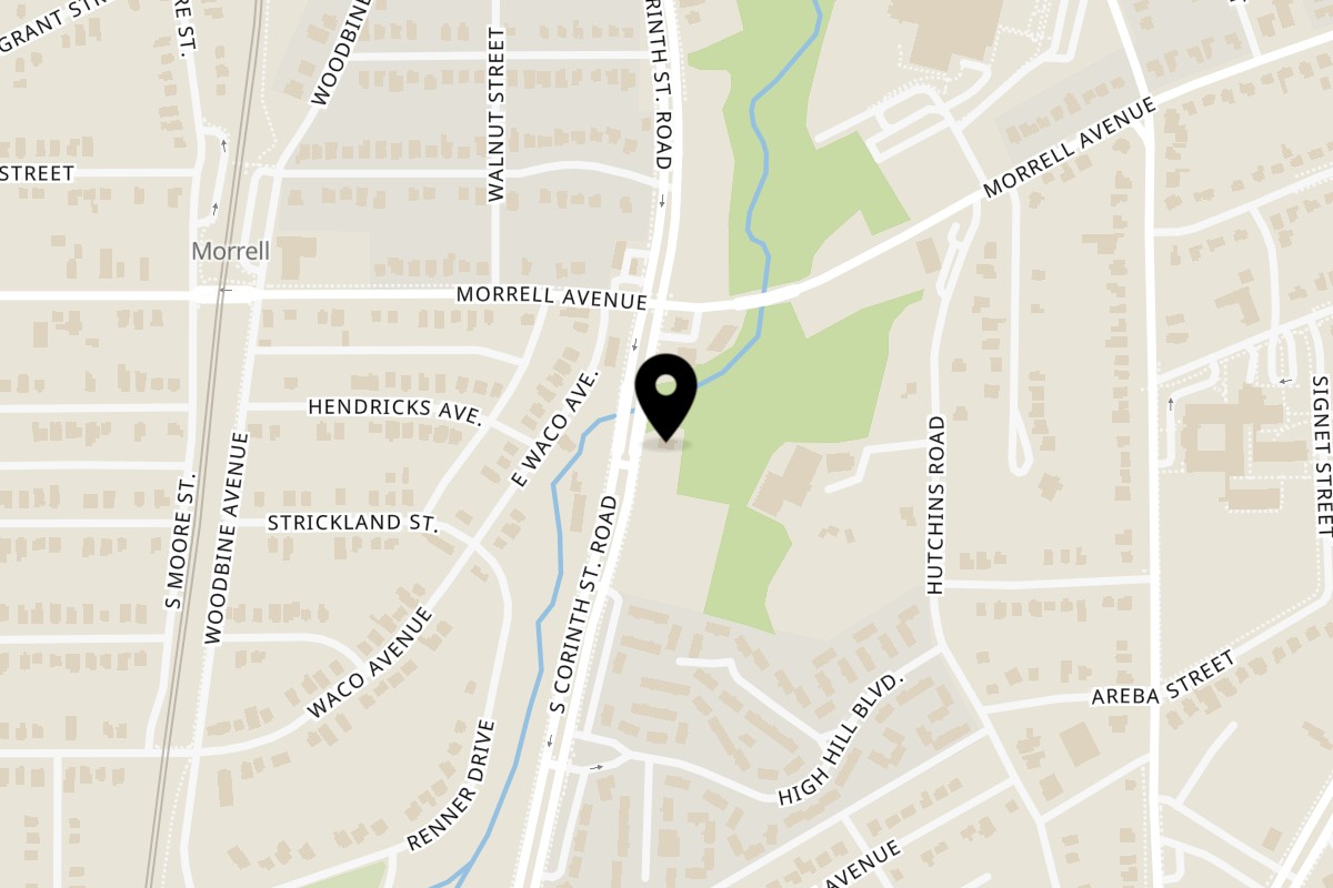 Map showing the location of Williams Fried Chicken South Corinth on 938 S Corinth St Rd in Dallas